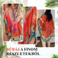 🌺V-nyakú boho mintás fodros ruha