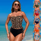 🩱Női kétrészes, pánt nélküli, magas derekú fürdőruha☀️🏖️